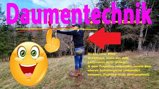 Daumentechnik archery bogenschießen review bogensport [upl. by Aninaig894]