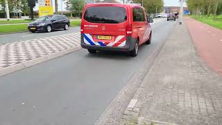 P1 brandweer 121291 met spoed naar brand buiten VelsenZuid [upl. by Mastrianni]