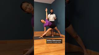 Utthita Trikonasana  Extended Triangle Pose   Day 4 of 21 Days Yoga Tutorial  Iyengar Yoga [upl. by Nallad]