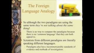 Thomas Kuhn on the Incommensurability of Paradigms Lecture 8 Part 1 of 3 [upl. by Arlynne456]