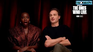 Andrew Lincoln amp Danai Gurira Spill on ‘Walking Dead’ LOVE STORY Exclusive [upl. by Amoreta]