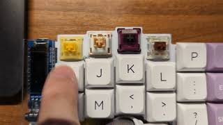 Keyswitch Sound Comparison TECSEE Medium Outemu Silent Cream Yellow Durock Black Lotus 1 [upl. by Avelin]