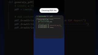 Create PDF Files with Python  Simple PDF Generation Guide pythonprogramming [upl. by Corley134]