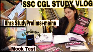 SSC CGL Study Vlog My Daily Routine For Prelims  Mains Preparation English Mock Test Strategy 🔥📚 [upl. by Melba411]