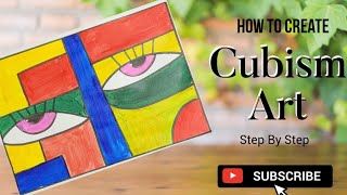 How To Draw Cubism ArtEasy Abstract Painting Tutorial Step By StepPablo Picasso Art For Beginners [upl. by Neeliak]