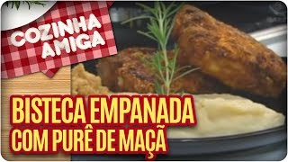 Receita Bisteca Empanada  Cozinha Amiga [upl. by Woodford]