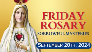 HOLY ROSARY ✝️ Friday September 20 2024 ✝️ Sorrowful Mysteries ✝️ Todays Rosary🌹 [upl. by Anthony80]