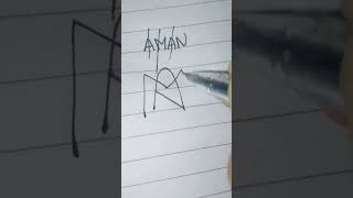 Aman name logo 🥵 in my channel [upl. by Learrsi297]