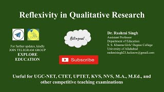 Reflexivity in Qualitative Research [upl. by Eleonora]