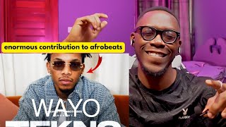 THE KING OF AFROBEATS TEKNO  Wayo Reaction [upl. by Ambrosi]