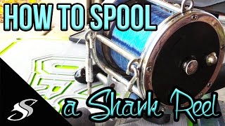 How to Spool a Conventional Reel for Shark Fishing [upl. by Lorrimer793]