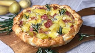 TORTA SALATA Patate e Prosciutto PIATTO VELOCE ricetta facile da fare subito [upl. by Perr]