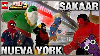 LEGO Marvel Superheroes 2  Completando SAKAAR y NUEVA YORK al 100  Me pongo sentimental [upl. by Singh]