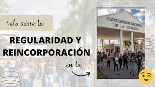 IMPORTANTE REGULARIDAD Y LA REINCORPORACIÓN EN LA UNIVERSIDAD NACIONAL DE LA MATANZA [upl. by Alilahk261]