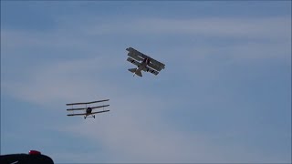 Triplanes dogfight  Sopwith Triplane vs Fokker DrI [upl. by Stephanie]