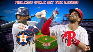 BRYCE HARPER WALKS OFF THE ASTROS IN THE 10TH FOR A 32 PHILLIES WIN [upl. by Normak507]