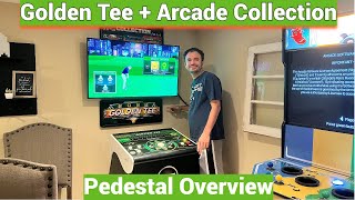 Golden Tee 2022  Arcade Collection In 1 Pedestal Arcade Cabinet Overview  BowlingGolfMinigolf [upl. by Roderic]