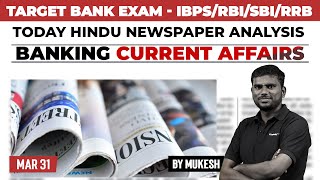 Banking Current Affairs  IBPSRBISBIRRB 2024  Mar 31 Current Affairs  Mukesh [upl. by Blythe]