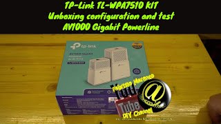 Tutorial configurazione e test Unpacking how to setuptest Powerline adapter TP Link TL WPA7510 Kit [upl. by Aerdnod]