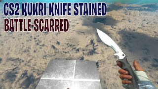 Kukri Knife Stained BattleScarred  CS2 Skin Showcase 575 [upl. by Eltrym]