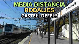 TRENES REGIONALES MEDIA DISTANCIA series 448 y 449 RODALIES Civia 450 y 451 Buque [upl. by Eiryk]