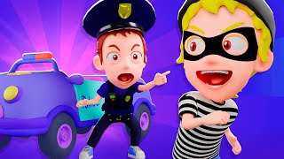 Police Chase Song  Nursery Rhymes and Kids Songs [upl. by Oigaib703]