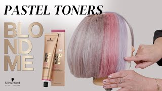 🍬 New BLONDME Pastel Toners amp Shade Swatches 🍬 Schwarzkopf Professional USA [upl. by Gayler]