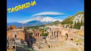 Taormina  Walking tour 4K60FPS [upl. by Enitsrik]