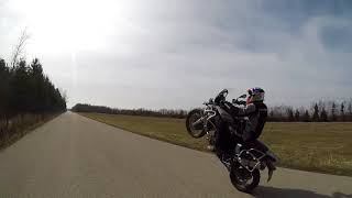 How to Wheelie with a F800GS Adventure [upl. by Dorelle242]