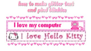 how to make glitter text and find dividers for tumblr posts [upl. by Aekim]