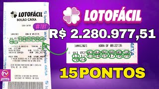 PAGAMOS PRÊMIO PRINCIPAL DA LOTOFÁCIL EM NOSSO BOLÃO 💰🤑 [upl. by Johnson]