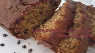 CAKE au chocolat banane amp flocon davoine [upl. by Igenia]