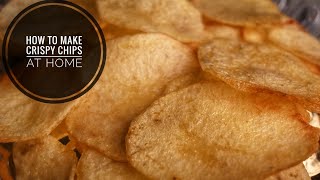 HOW TO MAKE CRISPY CHIPS AT HOME QUICK PRO RECIPEGHAR MAI BANAYE LAYS SAE BHI BAHTREEN CHIPS [upl. by Alihet]