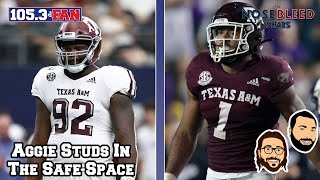 Texas AampMs Jayden Peevy amp Aaron Hansford Talk About Their NFL Draft Prep  Nosebleed Seats [upl. by Islean]