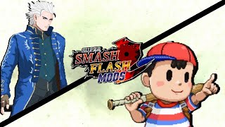 SSF2 Mods  Ninten and Vergil Showcase [upl. by Raasch22]