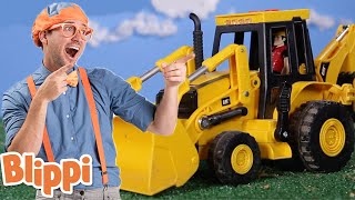 Blippi Learns How to Count to Ten With Backhoes  Blippi  Learn With Blippi  Funny Videos amp Songs [upl. by Ytsrik647]