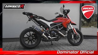 Ducati Hyperstrada 821  Dominator Exhaust Sound  DYNO [upl. by Oruntha]