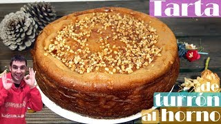 TARTA de TURRÓN al HORNO😍😋 PASTEL o TORTA DELICIOSA Receta  440 [upl. by Carolyne365]