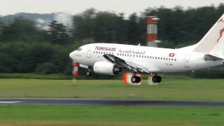 Tunisair 737600 landing at FDH [upl. by Alyehs]