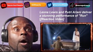 Putri Ariani  Leona Lewis deliver a stunning performance of quotRunquot  REACTION [upl. by Yesrej]