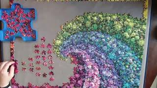 Color Bloom Collection Whirl  Clementoni Puzzle  1000 Piece Time Lapse [upl. by Accber]