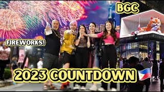 INSANE New Year Countdown in BGC Philippines 🇵🇭 🎇 Goosebumps [upl. by Yelra]