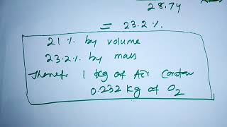 Stoichiometric AirFuel Ratio Calculation [upl. by Rabah]