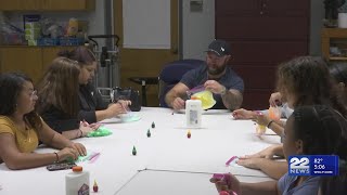 Middle school students attend STEM week at Holyoke Community College [upl. by Nesnar]