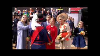 2019 Koningsdag Amersfoort ontmoeting Koningspaar met Soest Gilde [upl. by Hcire315]