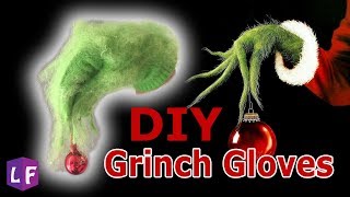 Grinch GLOVES DIY Super Easy [upl. by Grimbal]