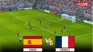 🔴LIVE  FRANCE vs SPAIN I THE FINAL MATCH OF 2024 MENS FOOTBALL I eFOOTBALL PES 21 gameplay [upl. by Eednas]