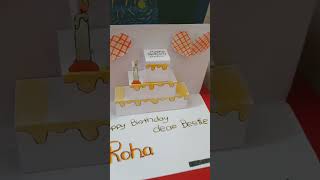 cute birthday card for your bestie 🎇🎈 craft bdcard [upl. by Neellok936]