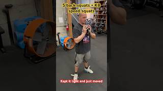 Back Squats  Kettlebell Squats youtubeshort achillesrecovery [upl. by Alor]