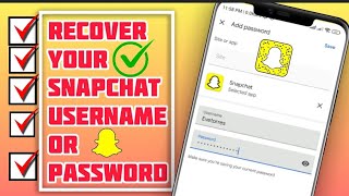 How to find out the forgotten username and password of Snapchat account [upl. by Clower203]